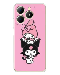 Чохол для Realme Note 70 з картинкою «My Melody та Kuromi»