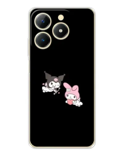 Чехол для Realme Note 70 с картинкой «My Melody и Kuromi»