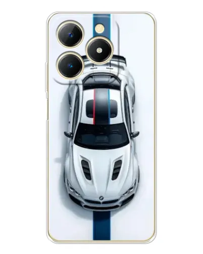 Чехол для Realme Note 70 с картинкой «Вид сверху — BMW M»