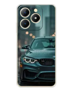 Чехол для Realme Note 70 с картинкой «BMW в огнях города»