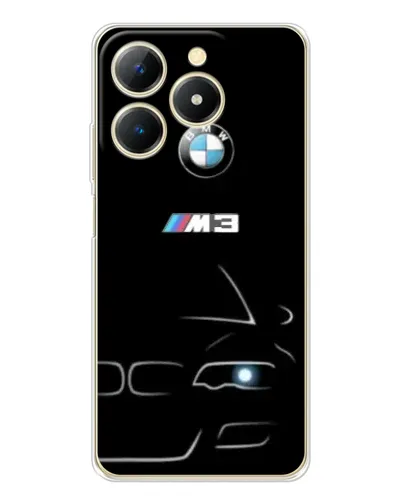 Чехол для Realme Note 70 с картинкой «Минималистичный принт BMW M3»