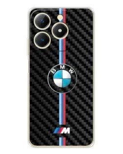 Чехол для Realme Note 70 с картинкой «Эмблема BMW и карбон»