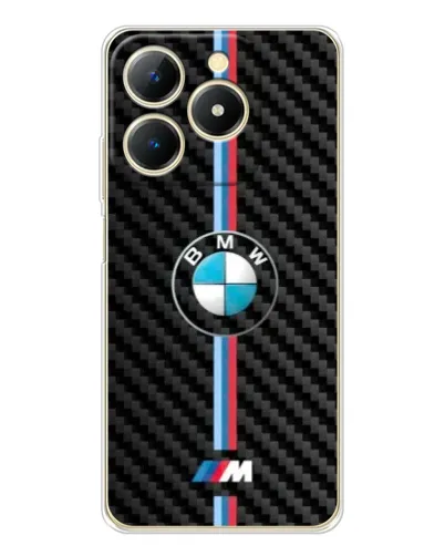 Чехол для Realme Note 70 с картинкой «Эмблема BMW и карбон»