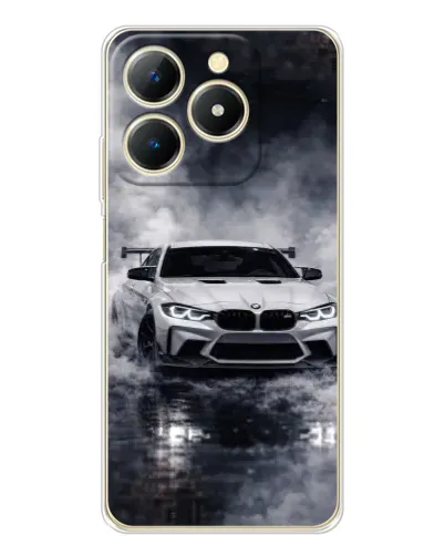 Чехол для Realme Note 70 с картинкой «BMW сквозь туман»