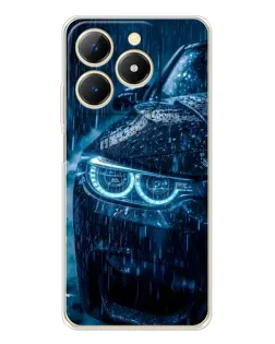 Чехол для Realme Note 70 с картинкой «BMW под дождем»