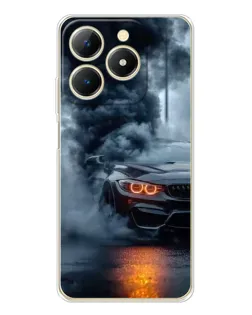 Чехол для Realme Note 70 с картинкой «BMW M-Power — абстракция»