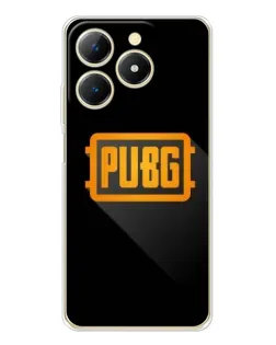 Чехол для Realme Note 70 с картинкой «PUBG — рамка лого»