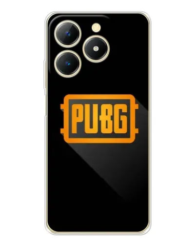 Чехол для Realme Note 70 с картинкой «PUBG — рамка лого»