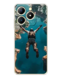 Чехол для Realme Note 70 с картинкой «PUBG — свободное падение»