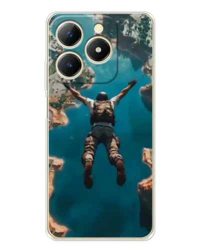 Чехол для Realme Note 70 с картинкой «PUBG — свободное падение»