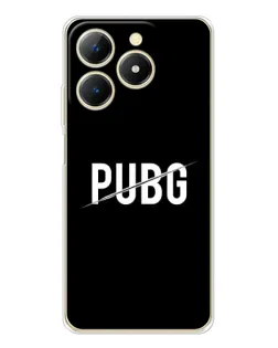 Чехол для Realme Note 70 с картинкой «PUBG — белый логотип»