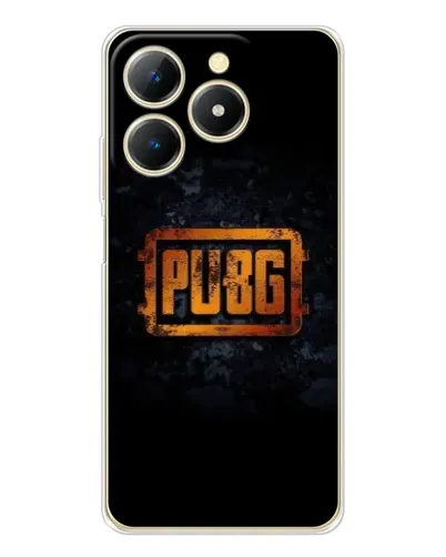 Чехол для Realme Note 70 с картинкой «PUBG — золотой логотип»