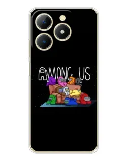 Чехол для Realme Note 70 с картинкой «Логотип Among Us»