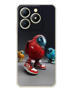 Чехол для Realme Note 70 с картинкой «Among Us — 3D стиль»