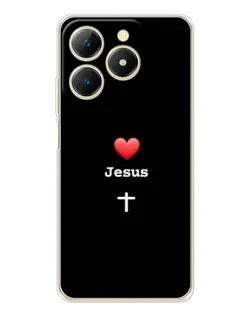 Чохол для Realme Note 70 з картинкою «Серце - Jesus» Чохол для Realme Note 70 з картинкою «Серце - Jesus»