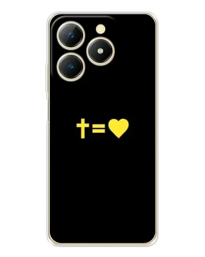 Чохол для Realme Note 70 з картинкою «Серце та Хрест»