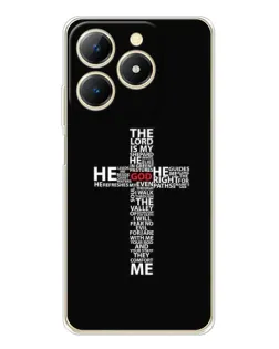Чехол для Realme Note 70 с картинкой «Текстовый крест»