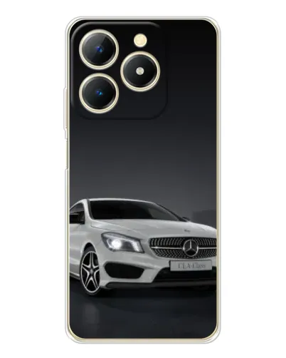 Чехол для Realme Note 70 с картинкой «Mercedes AMG GT Silver»