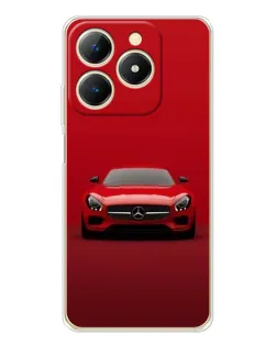 Чехол для Realme Note 70 с картинкой «Красный Mercedes AMG»