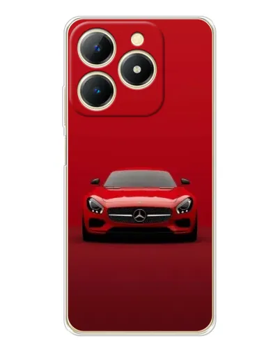 Чехол для Realme Note 70 с картинкой «Красный Mercedes AMG»