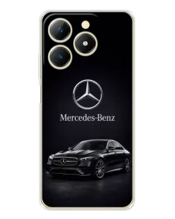 Чехол для Realme Note 70 с картинкой «Mercedes — решетка радиатора»