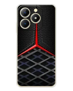 Чехол для Realme Note 70 с картинкой «Mercedes Carbon Grid»
