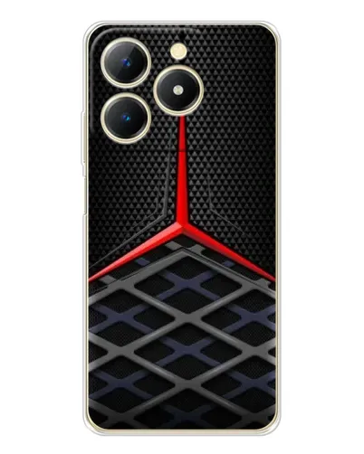 Чехол для Realme Note 70 с картинкой «Mercedes Carbon Grid»