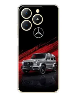 Чехол для Realme Note 70 с картинкой «Mercedes G-Class красный»