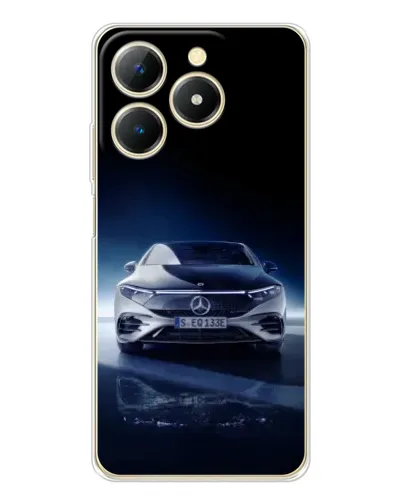 Чехол для Realme Note 70 с картинкой «Ночной Mercedes EQ»