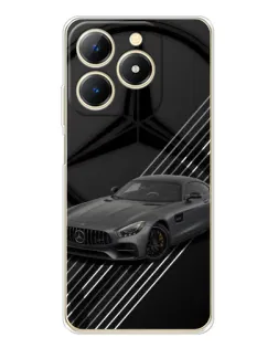 Чехол для Realme Note 70 с картинкой «Mercedes AMG — графика»