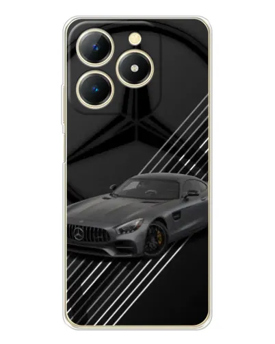 Чехол для Realme Note 70 с картинкой «Mercedes AMG — графика»