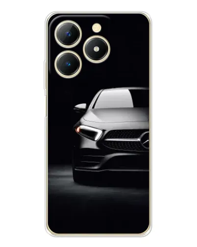 Чехол для Realme Note 70 с картинкой «Свет фар Mercedes»
