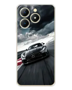 Чехол для Realme Note 70 с картинкой «Гоночный Mercedes AMG»