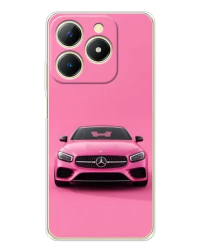 Чехол для Realme Note 70 с картинкой «Розовый Mercedes AMG» Чехол для Realme Note 70 с картинкой «Розовый Mercedes AMG»