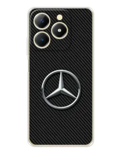 Чехол для Realme Note 70 с картинкой «Карбоновый Mercedes стиль»