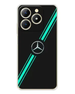 Чехол для Realme Note 70 с картинкой «Спортивные линии Mercedes»