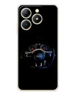 Чехол для Realme Note 70 с картинкой «Салон Audi — руль»