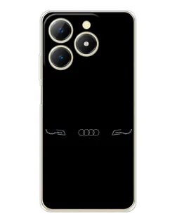 Чехол для Realme Note 70 с картинкой «Audi — световой подпись»