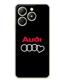 Чехол для Realme Note 70 с картинкой «Логотип Audi Heart»