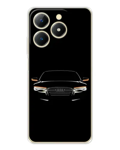 Чехол для Realme Note 70 с картинкой «Audi — ночной контур»