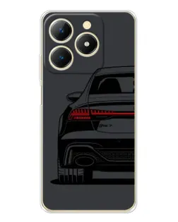 Чехол для Realme Note 70 с картинкой «Задняя часть Audi — арт»