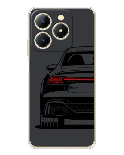 Чехол для Realme Note 70 с картинкой «Задняя часть Audi — арт»