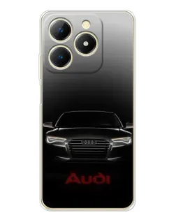 Чехол для Realme Note 70 с картинкой «Audi — градиентный контур»