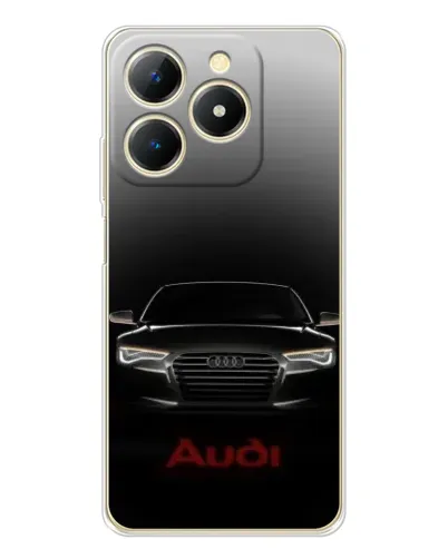 Чехол для Realme Note 70 с картинкой «Audi — градиентный контур»