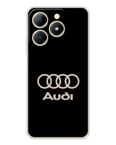Чехол для Realme Note 70 с картинкой «Audi — золотой логотип»