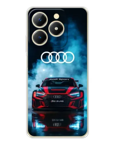 Чехол для Realme Note 70 с картинкой «Audi Sport — неон»