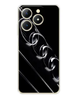 Чехол для Realme Note 70 с картинкой «Audi — абстрактные кольца»