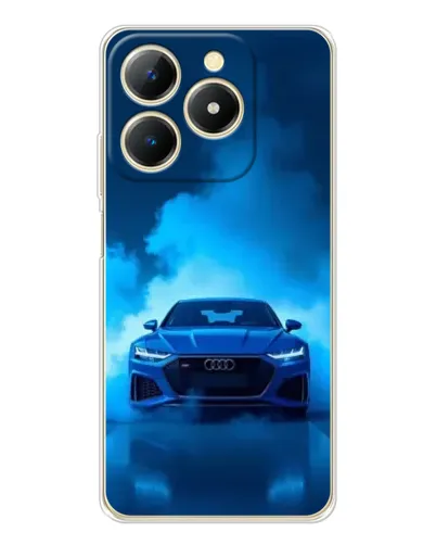 Чехол для Realme Note 70 с картинкой «Audi — голубая энергия»