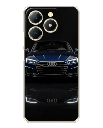 Чехол для Realme Note 70 с картинкой «Audi — ночное отражение»