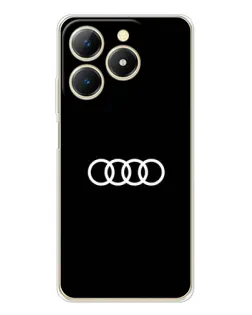Чехол для Realme Note 70 с картинкой «Audi White Logo»